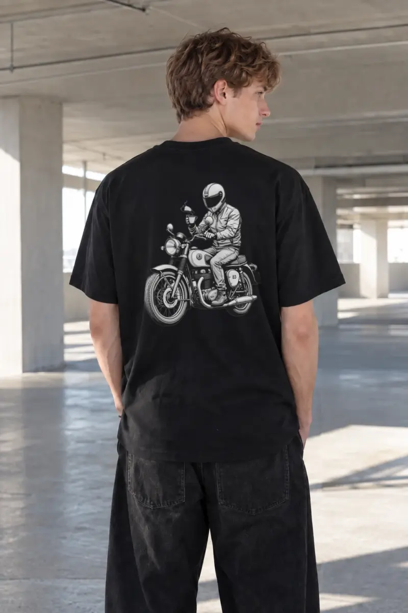 “Coffee Ride 83” Heavyweight Unisex Crewneck T-shirt | Gildan 5000