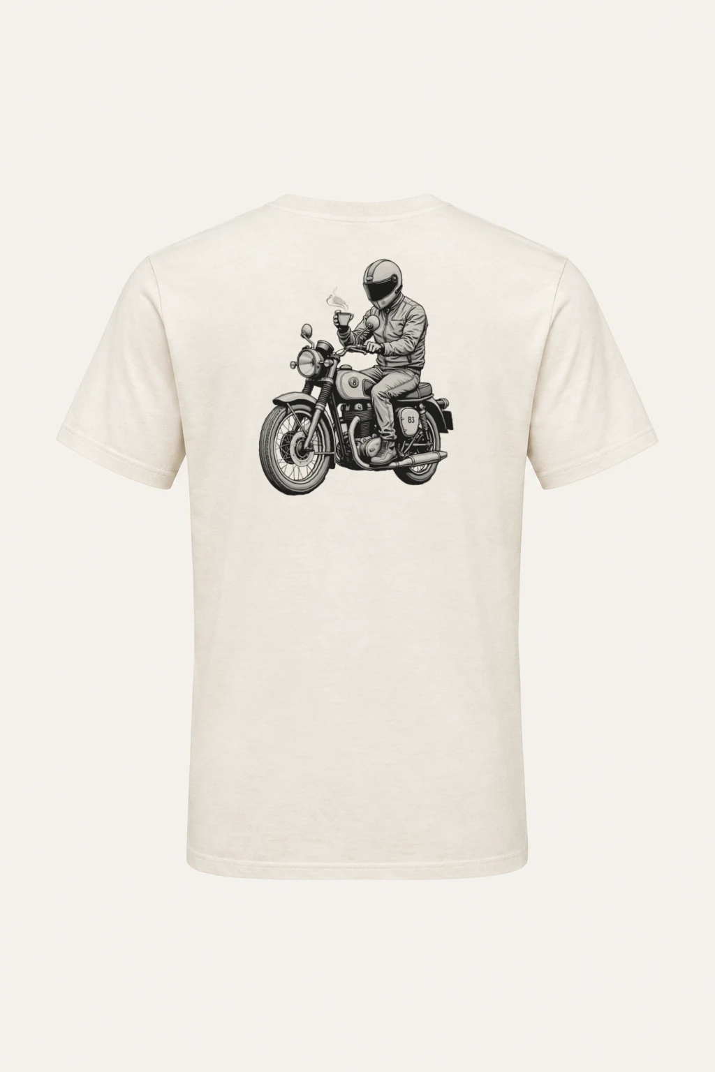 "Coffee Ride 83" Heavyweight Unisex Crewneck T-shirt | Gildan 5000