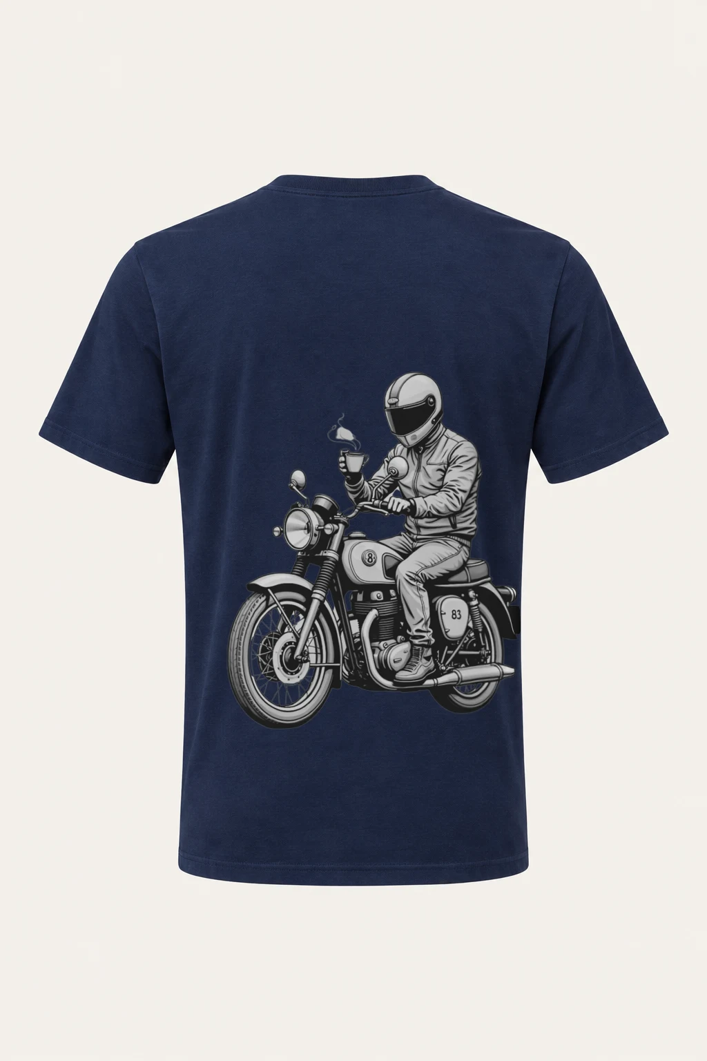 "Coffee Ride 83" Heavyweight Unisex Crewneck T-shirt | Gildan 5000