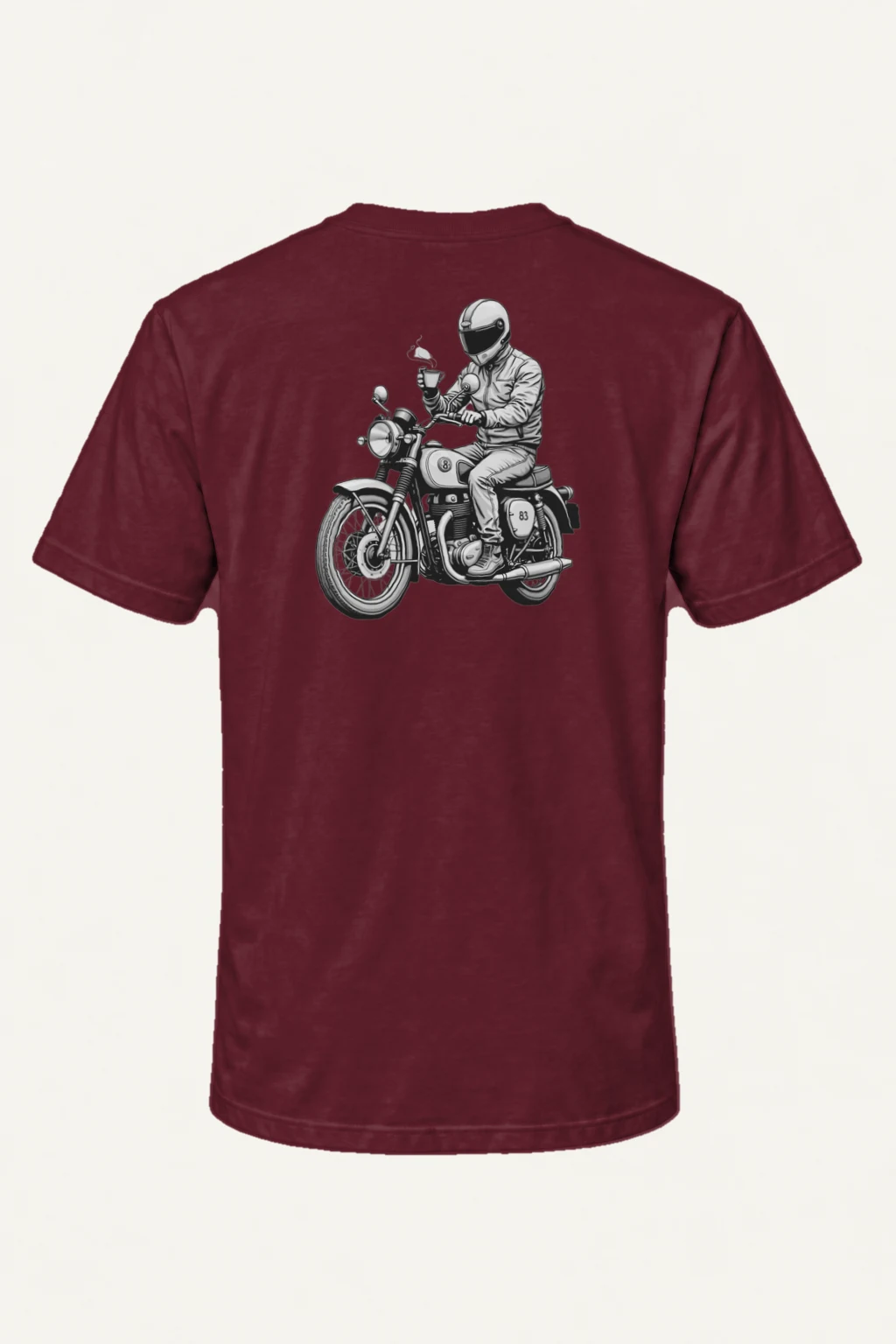"Coffee Ride 83" Heavyweight Unisex Crewneck T-shirt | Gildan 5000