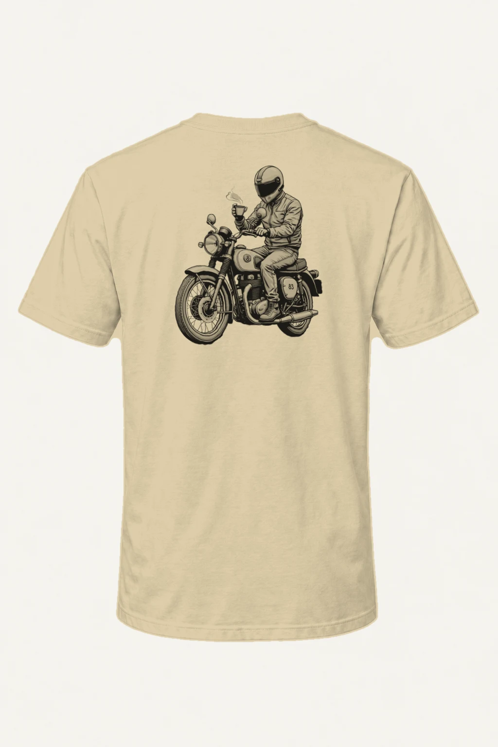 "Coffee Ride 83" Heavyweight Unisex Crewneck T-shirt | Gildan 5000
