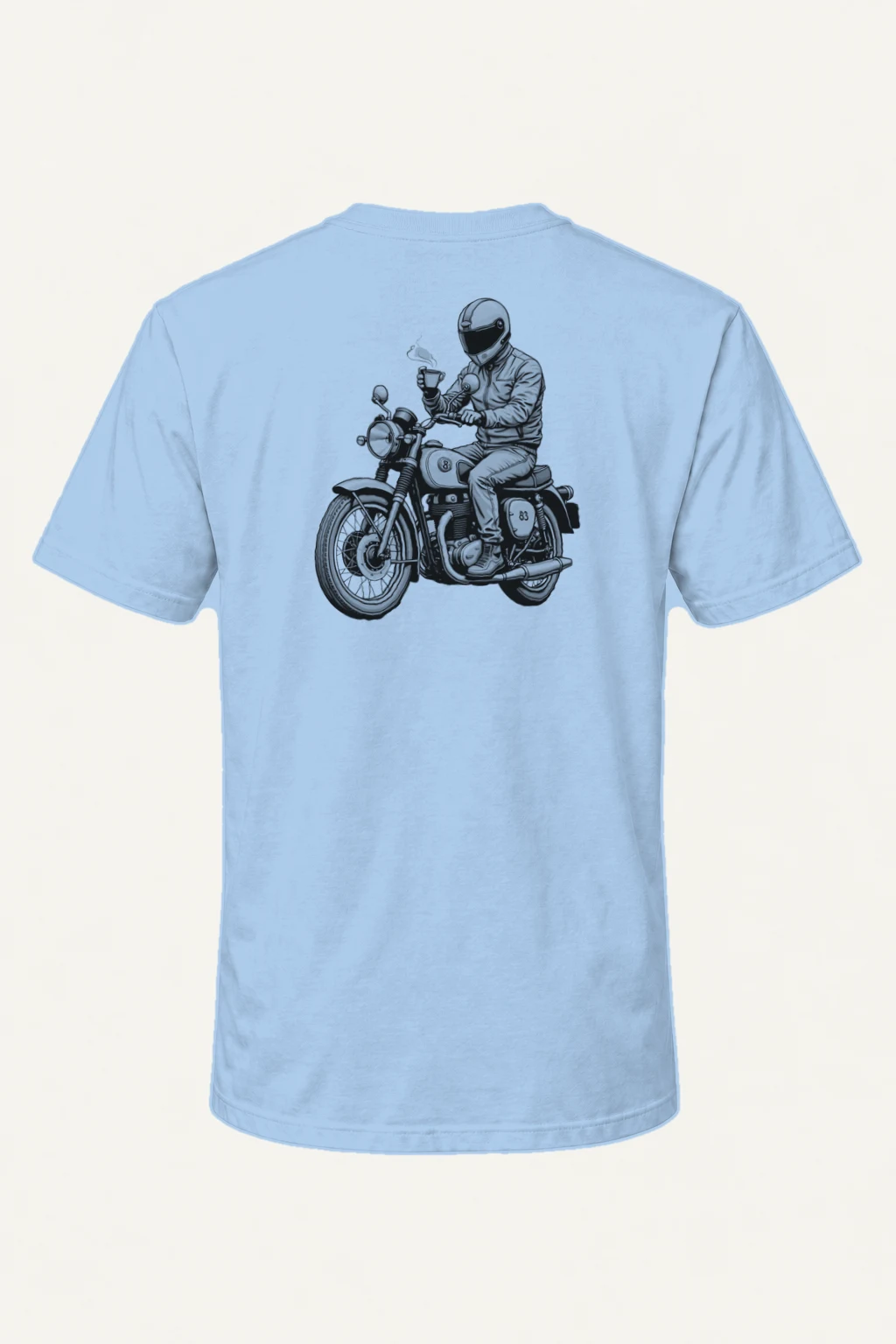 "Coffee Ride 83" Heavyweight Unisex Crewneck T-shirt | Gildan 5000