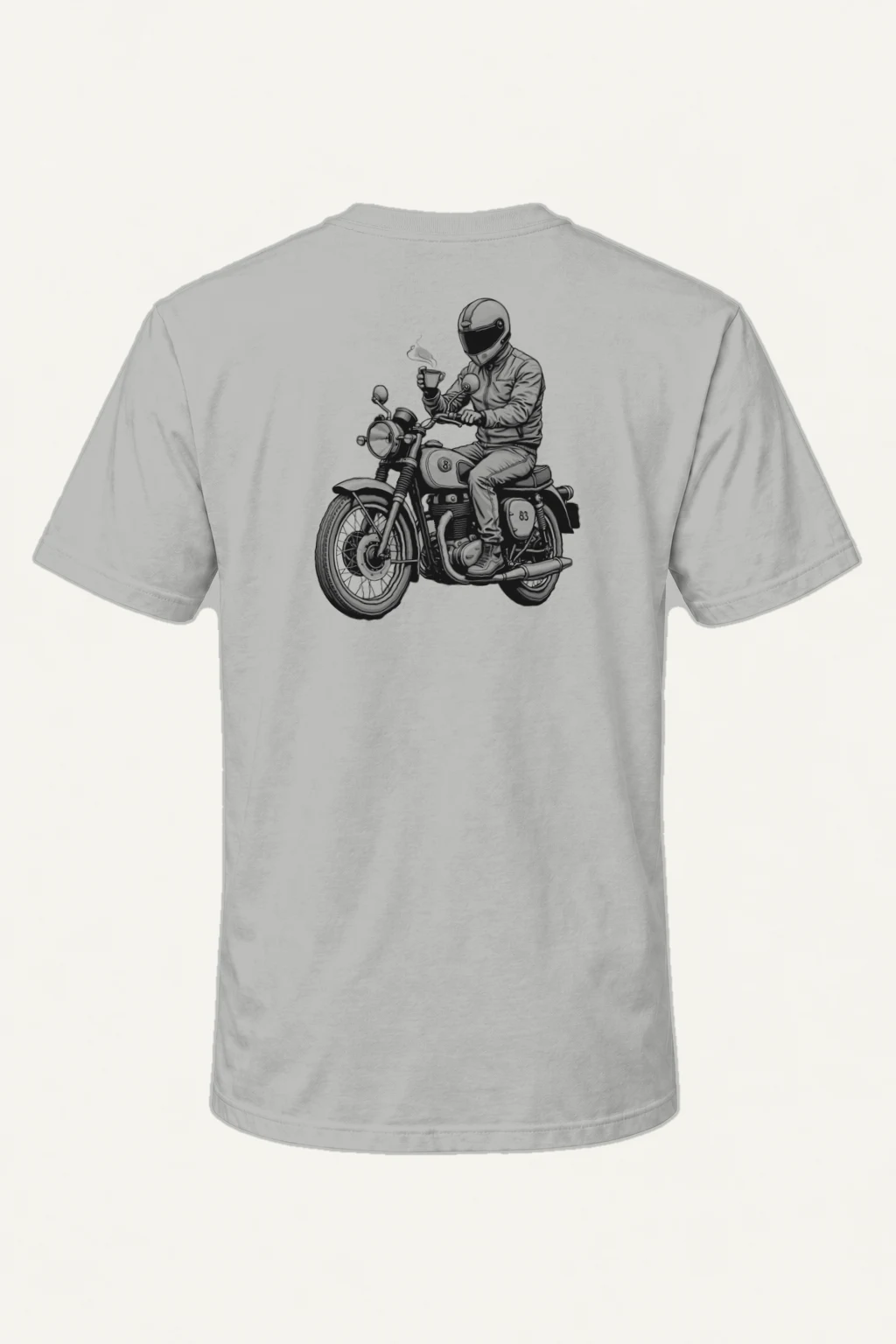"Coffee Ride 83" Heavyweight Unisex Crewneck T-shirt | Gildan 5000