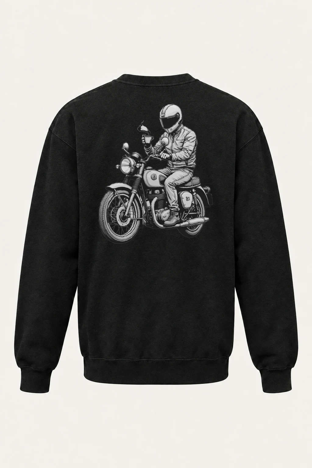 "Coffee Rider" Heavy Blend Unisex Crewneck Sweatshirt | Gildan 18000