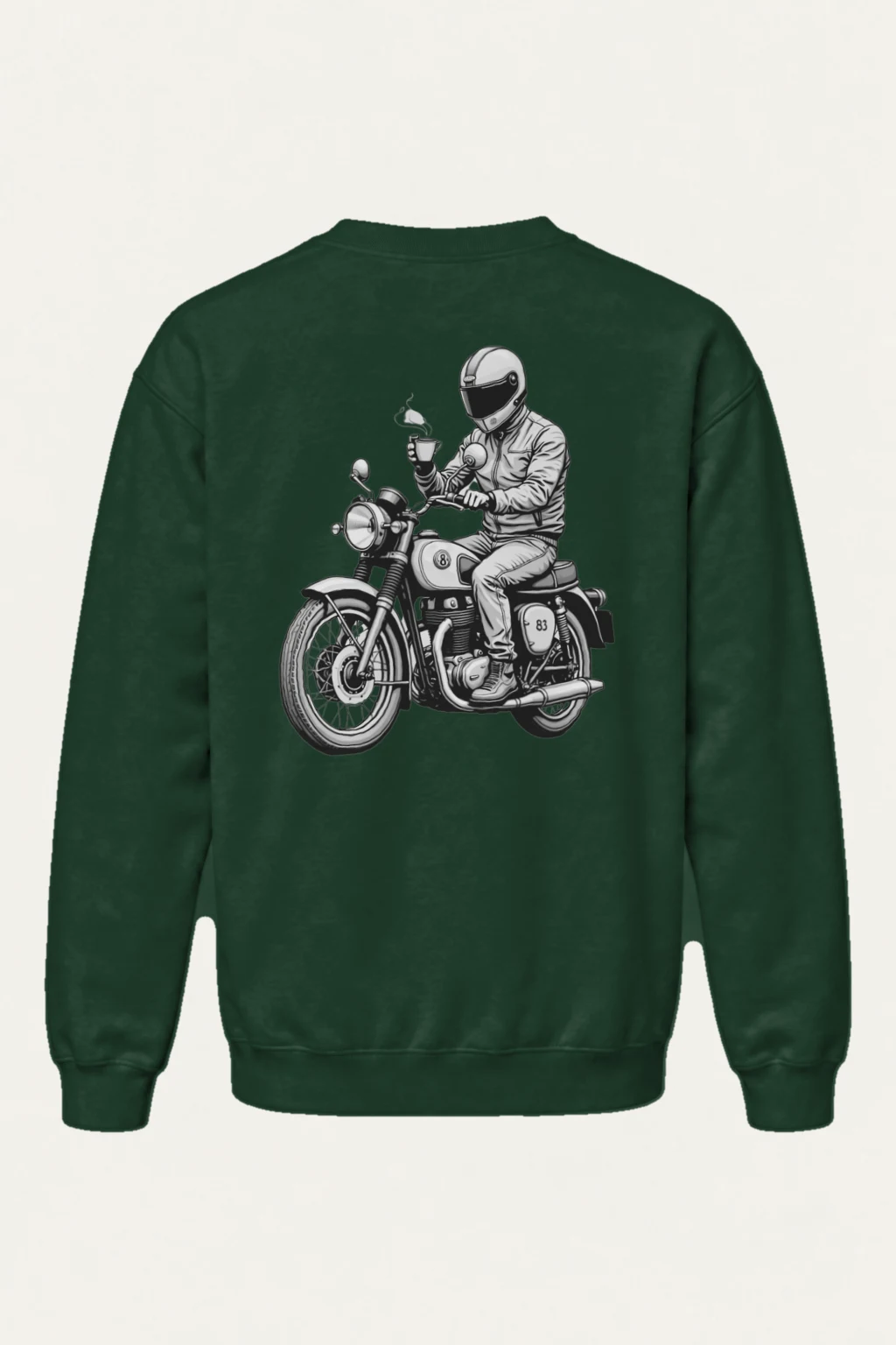 "Coffee Rider" Heavy Blend Unisex Crewneck Sweatshirt | Gildan 18000