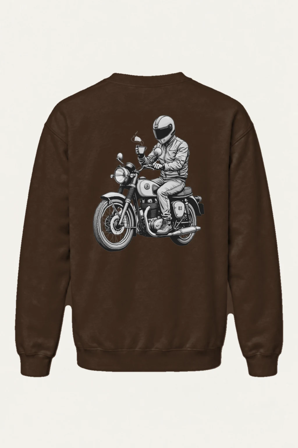 "Coffee Rider" Heavy Blend Unisex Crewneck Sweatshirt | Gildan 18000