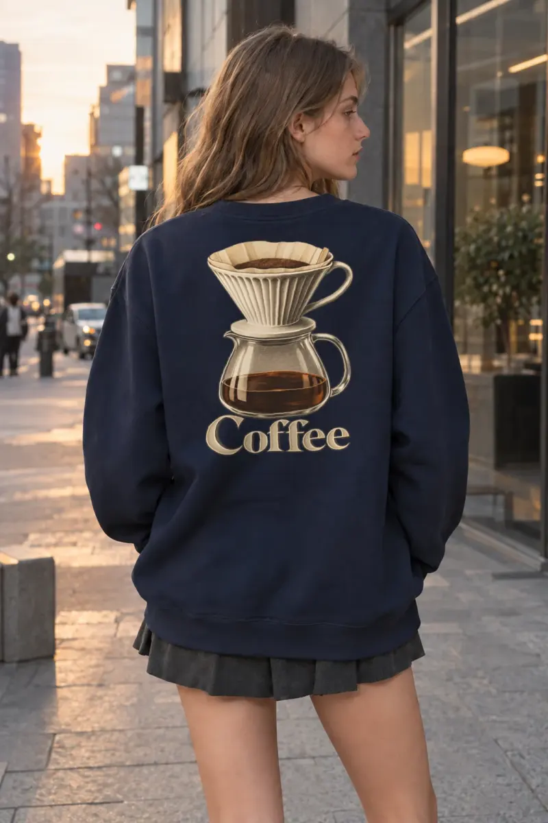 "Coffee Ritual" Heavy Blend Unisex Crewneck Sweatshirt | Gildan 18000