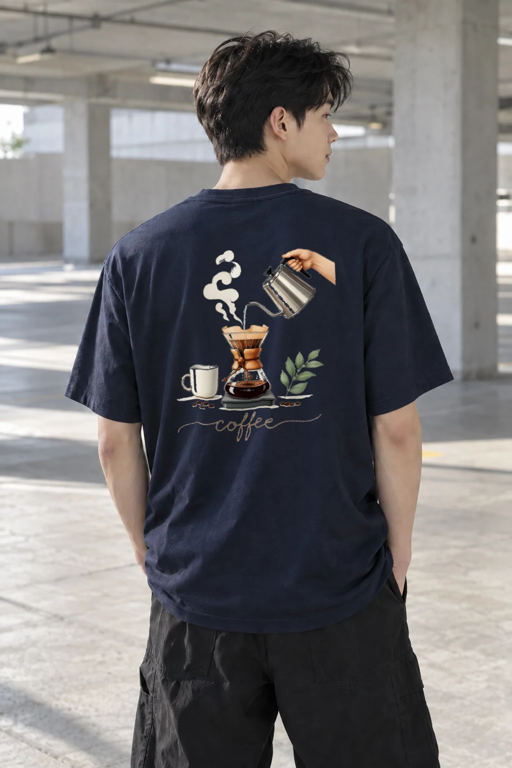 "Coffee Ritual" Heavyweight Unisex Crewneck T-shirt | Gildan 5000