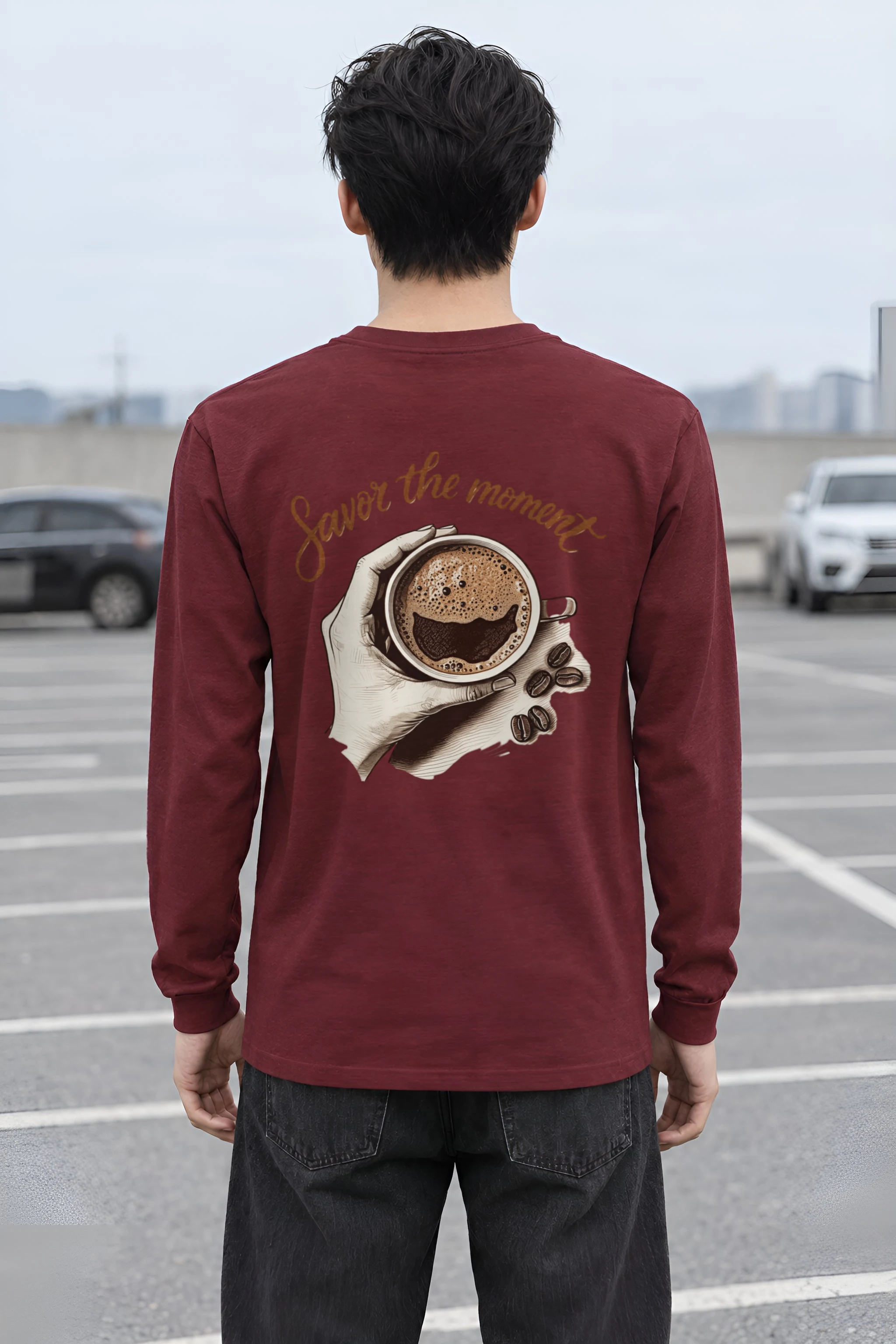 "Coffee Ritual" Unisex Longsleeve T-shirt