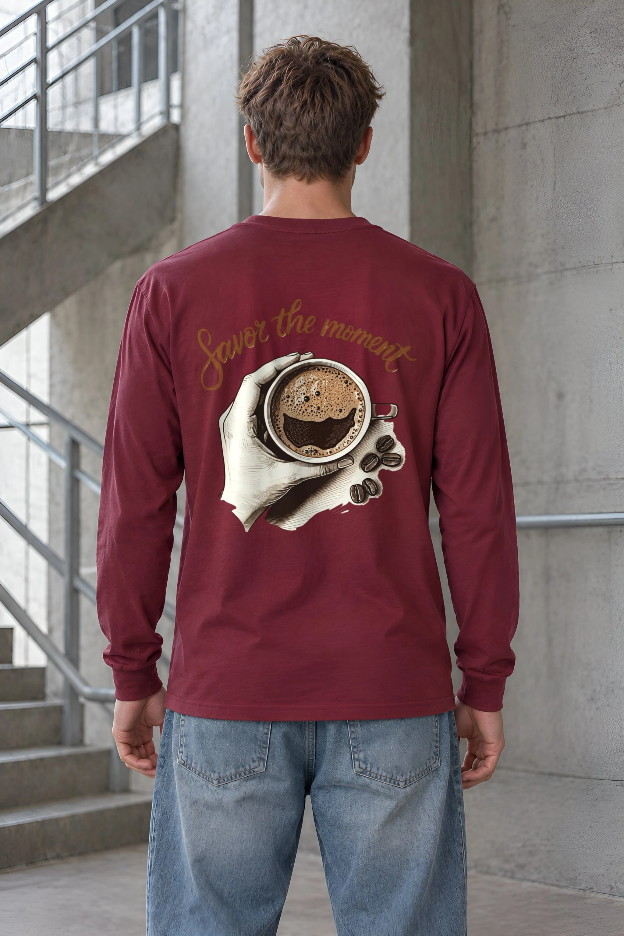"Coffee Ritual" Unisex Longsleeve T-shirt