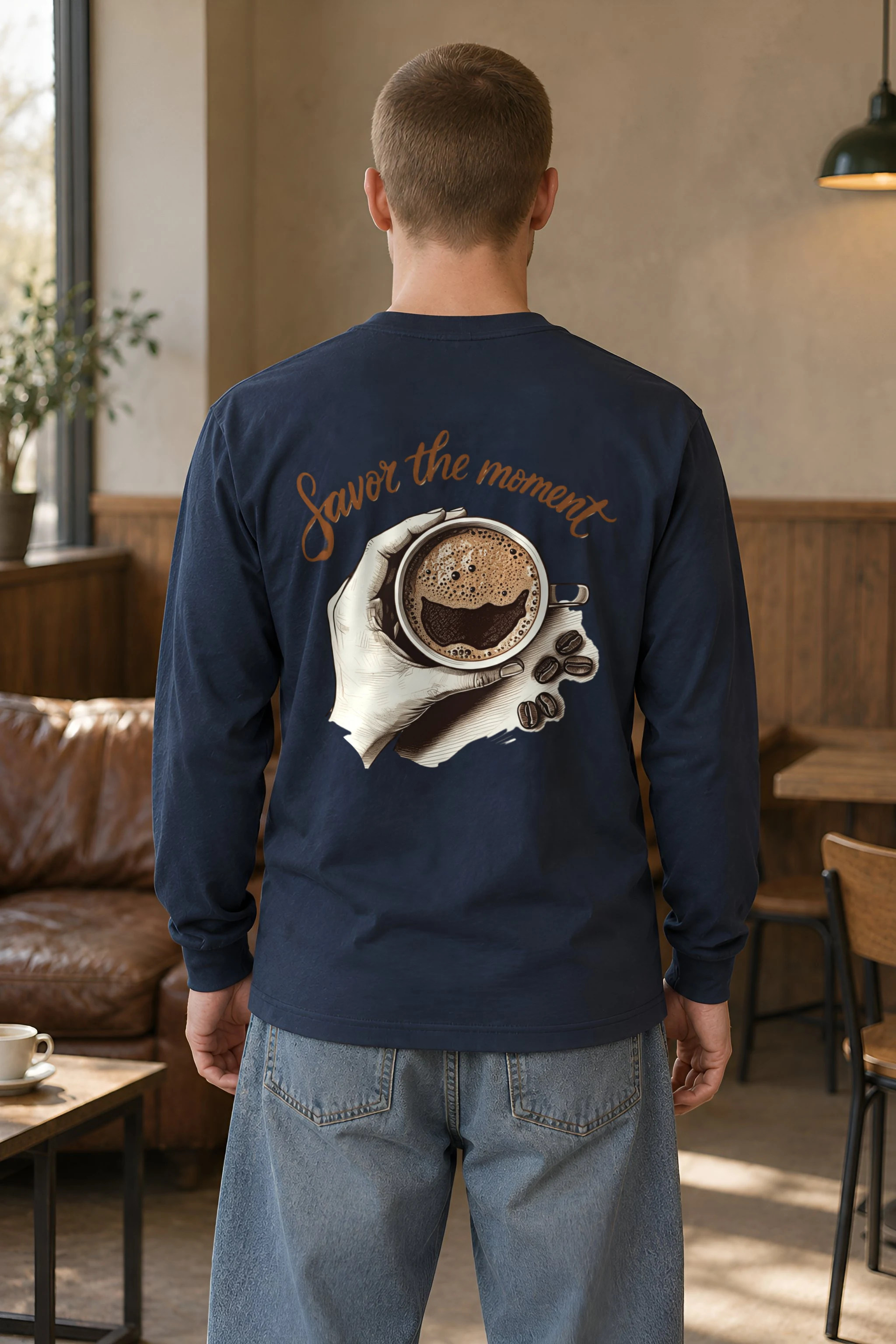 "Coffee Ritual" Unisex Longsleeve T-shirt