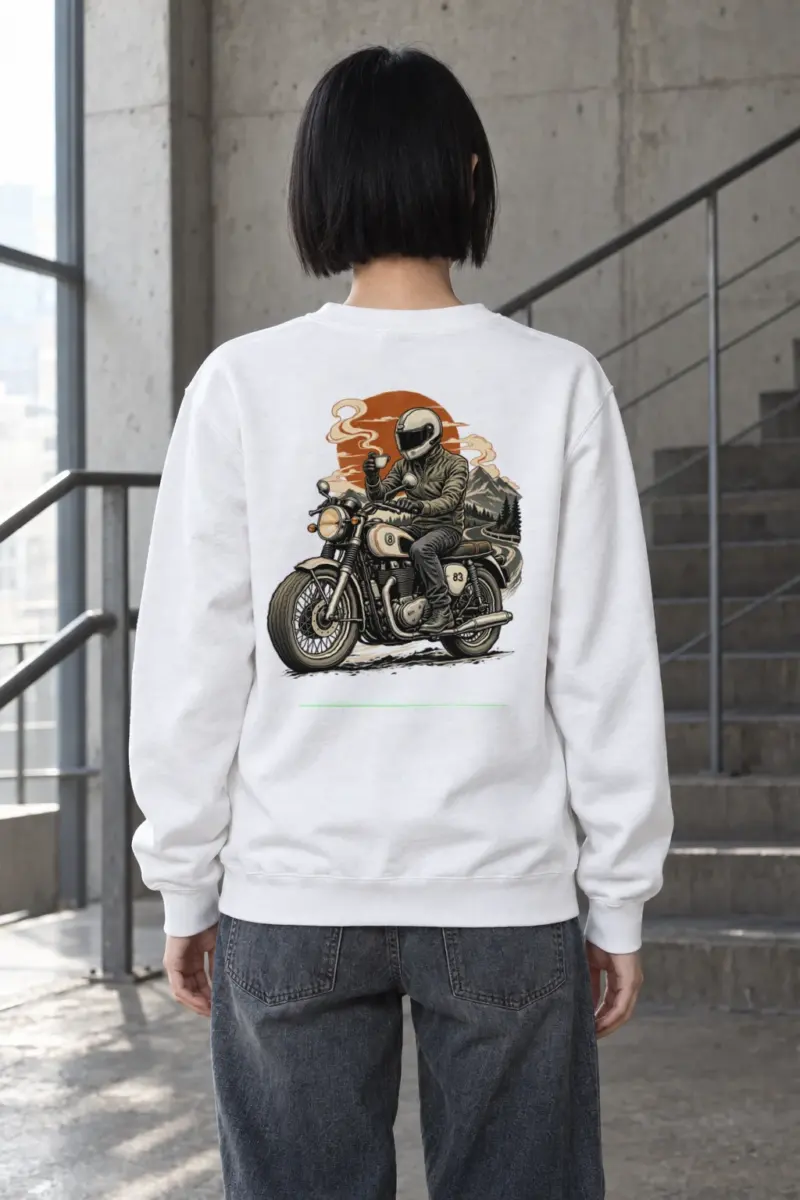 "Coffee Run Rider" Heavy Blend Unisex Crewneck Sweatshirt | Gildan 18000