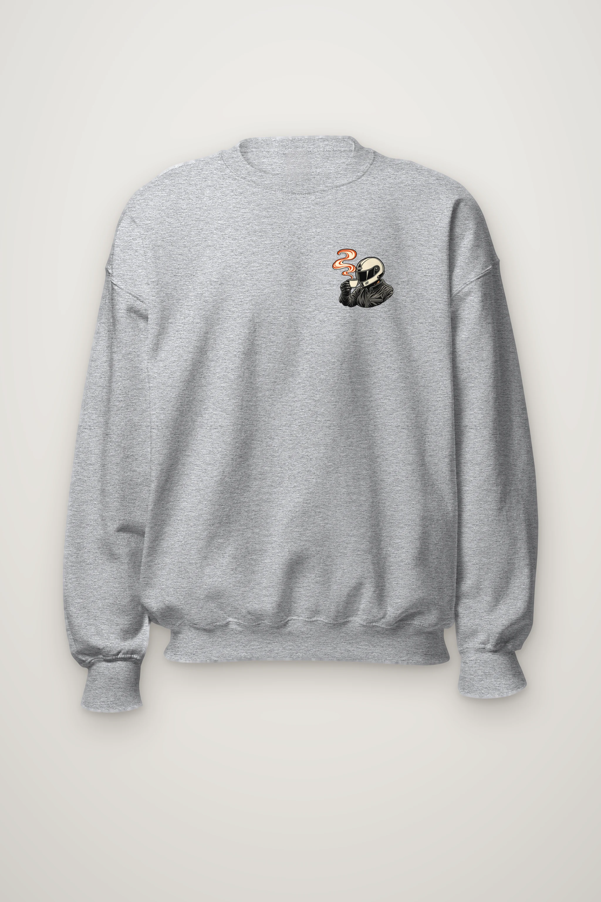 "Coffee Run Rider" Heavy Blend Unisex Crewneck Sweatshirt