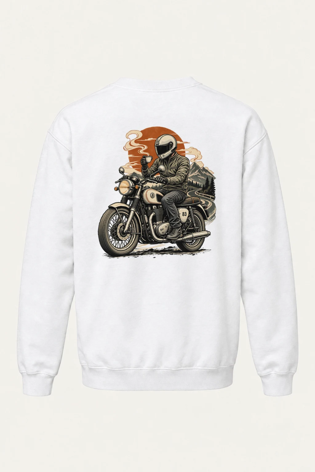 "Coffee Run Rider" Heavy Blend Unisex Crewneck Sweatshirt | Gildan 18000