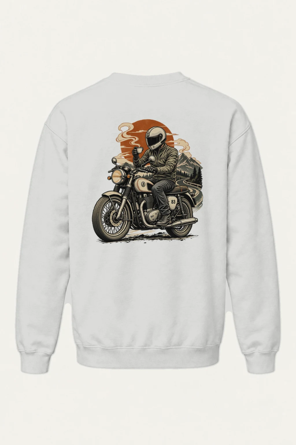 "Coffee Run Rider" Heavy Blend Unisex Crewneck Sweatshirt | Gildan 18000