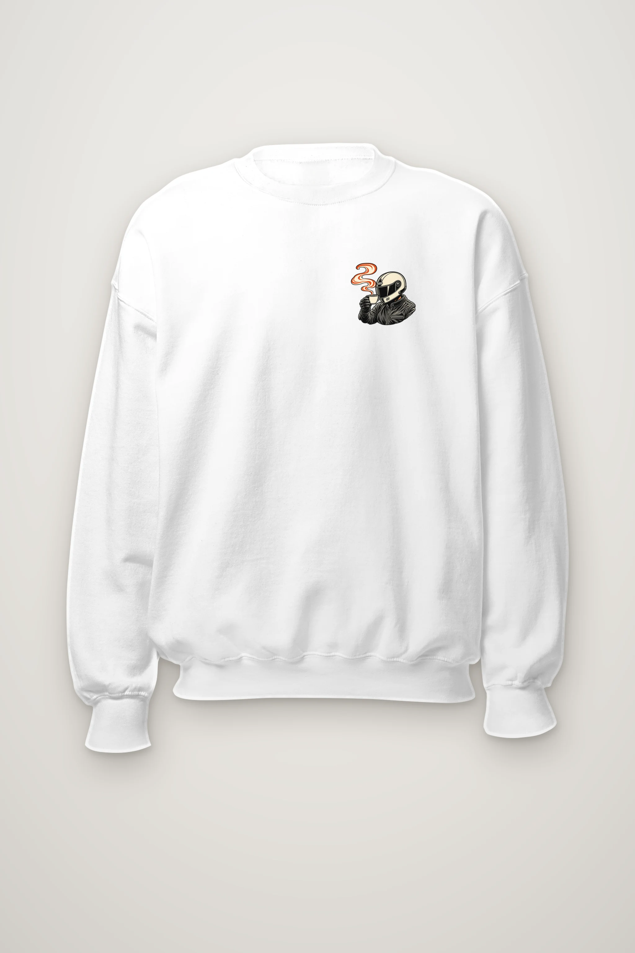 "Coffee Run Rider" Heavy Blend Unisex Crewneck Sweatshirt