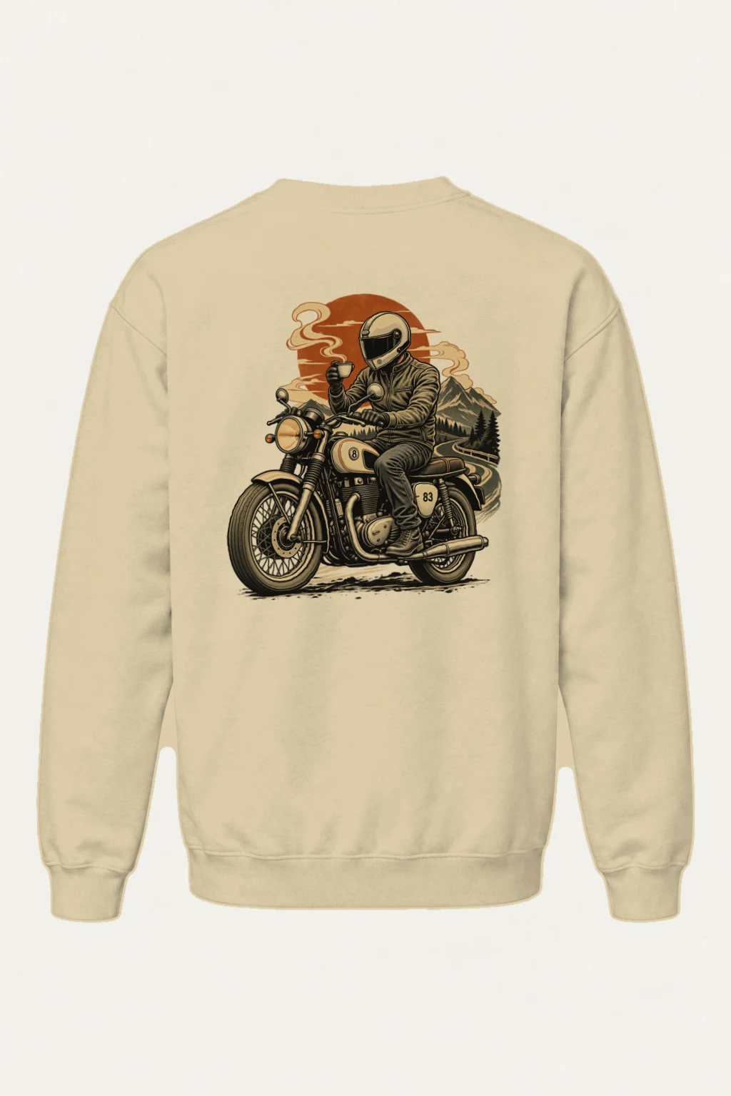 "Coffee Run Rider" Heavy Blend Unisex Crewneck Sweatshirt | Gildan 18000
