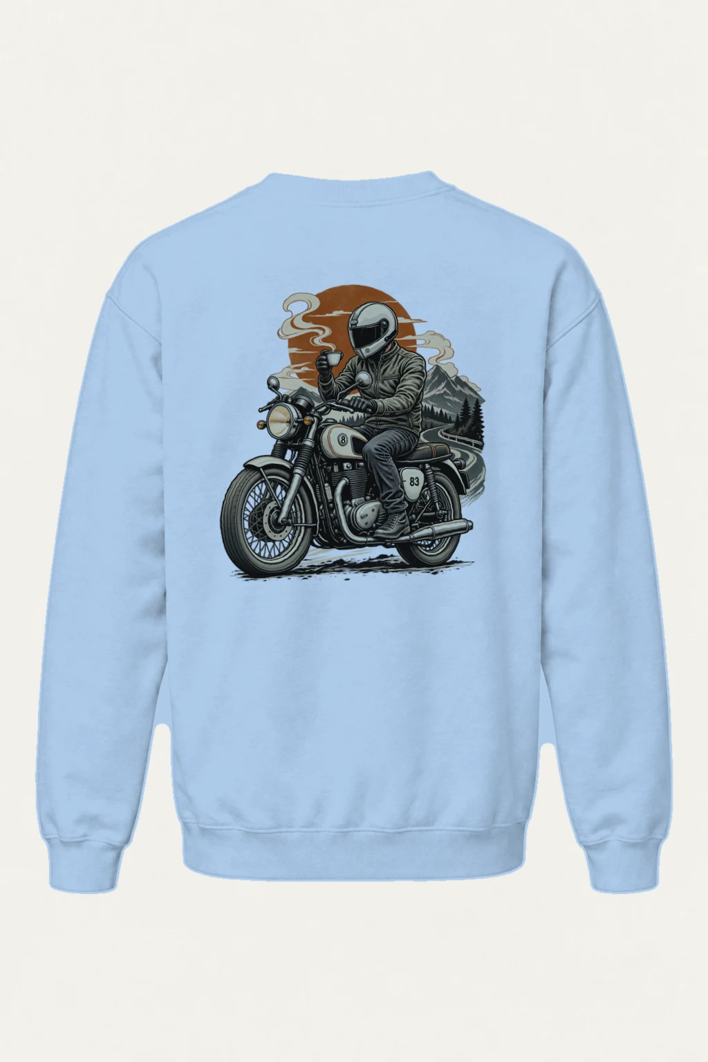 "Coffee Run Rider" Heavy Blend Unisex Crewneck Sweatshirt | Gildan 18000
