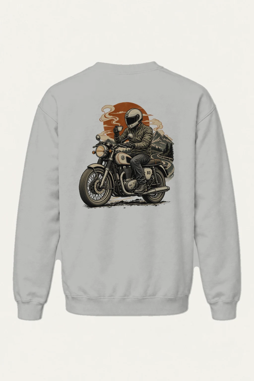 "Coffee Run Rider" Heavy Blend Unisex Crewneck Sweatshirt | Gildan 18000