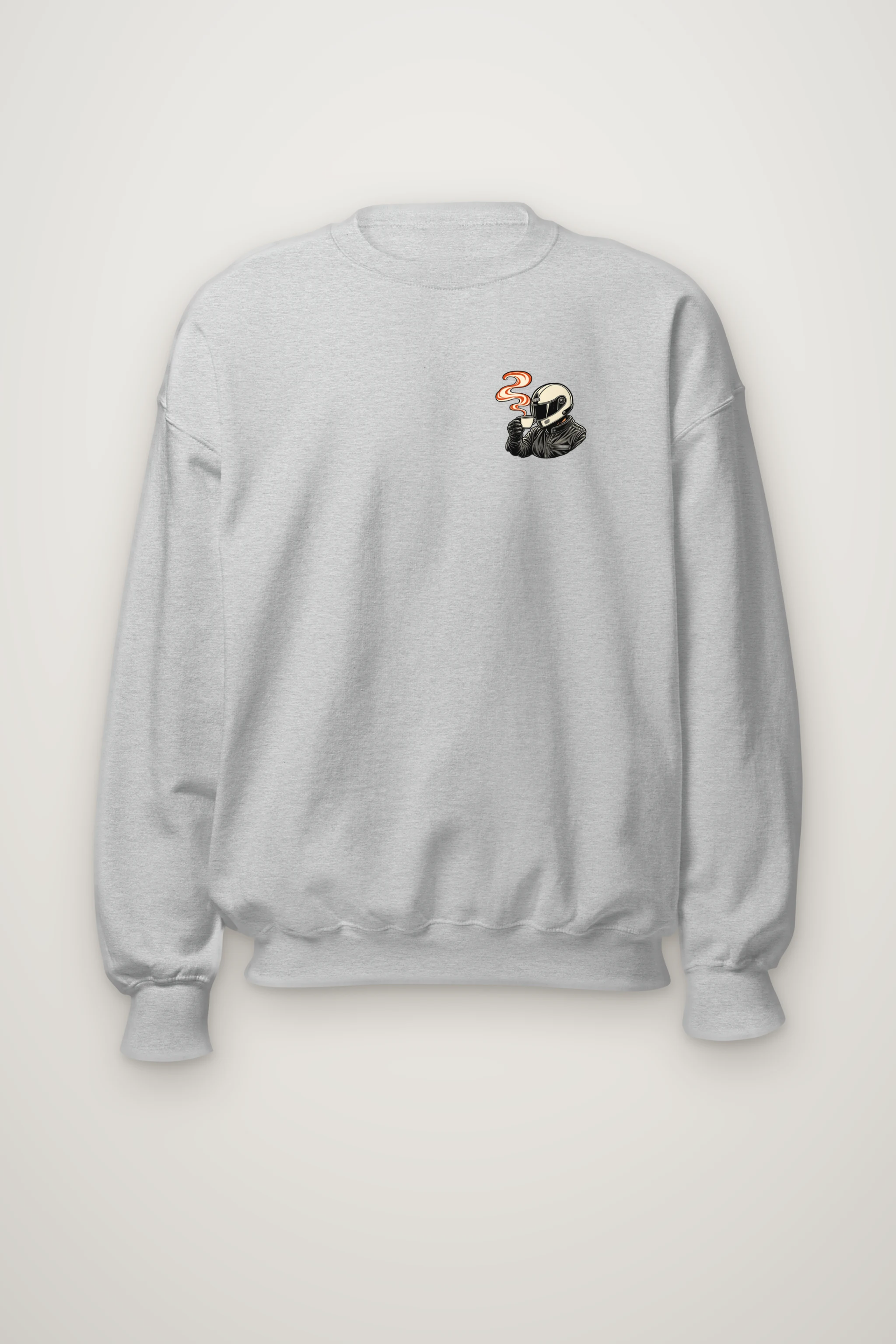 "Coffee Run Rider" Heavy Blend Unisex Crewneck Sweatshirt