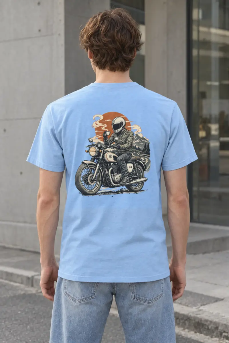 "Coffee Run Rider" Heavyweight Unisex Crewneck T-shirt