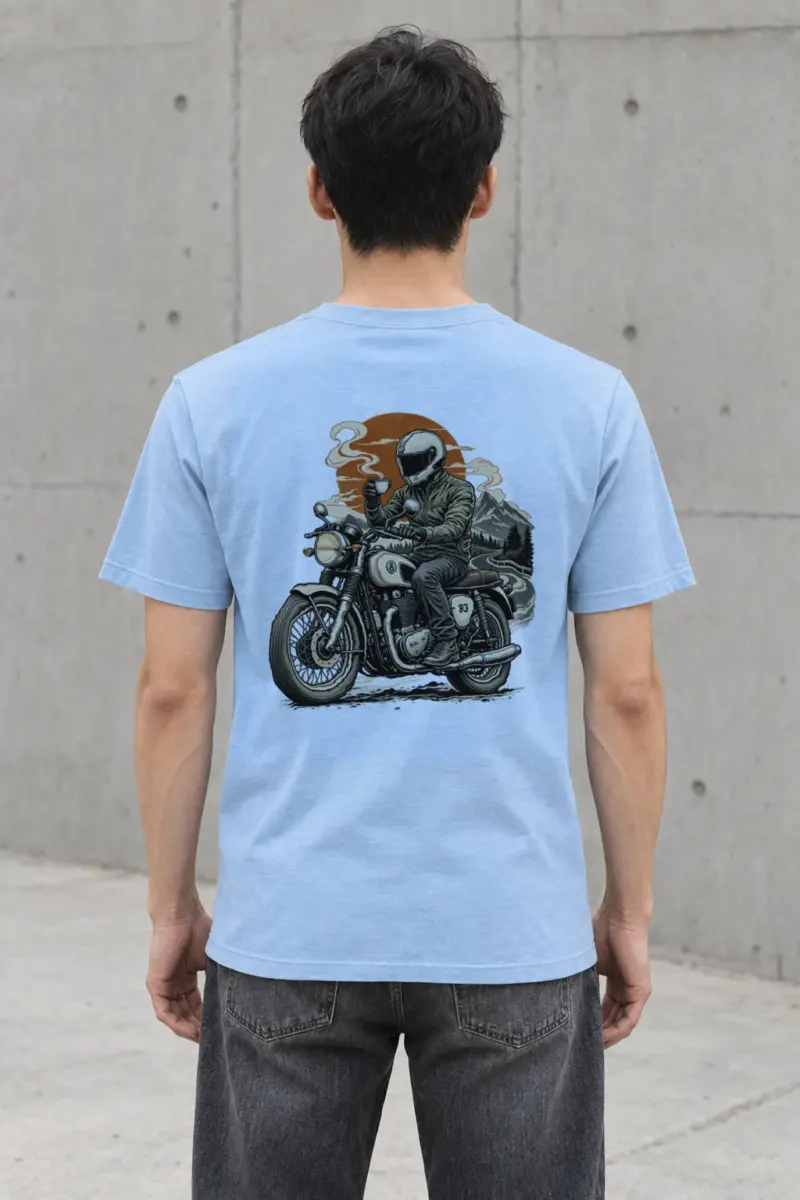"Coffee Run Rider" Heavyweight Unisex Crewneck T-shirt | Gildan 5000