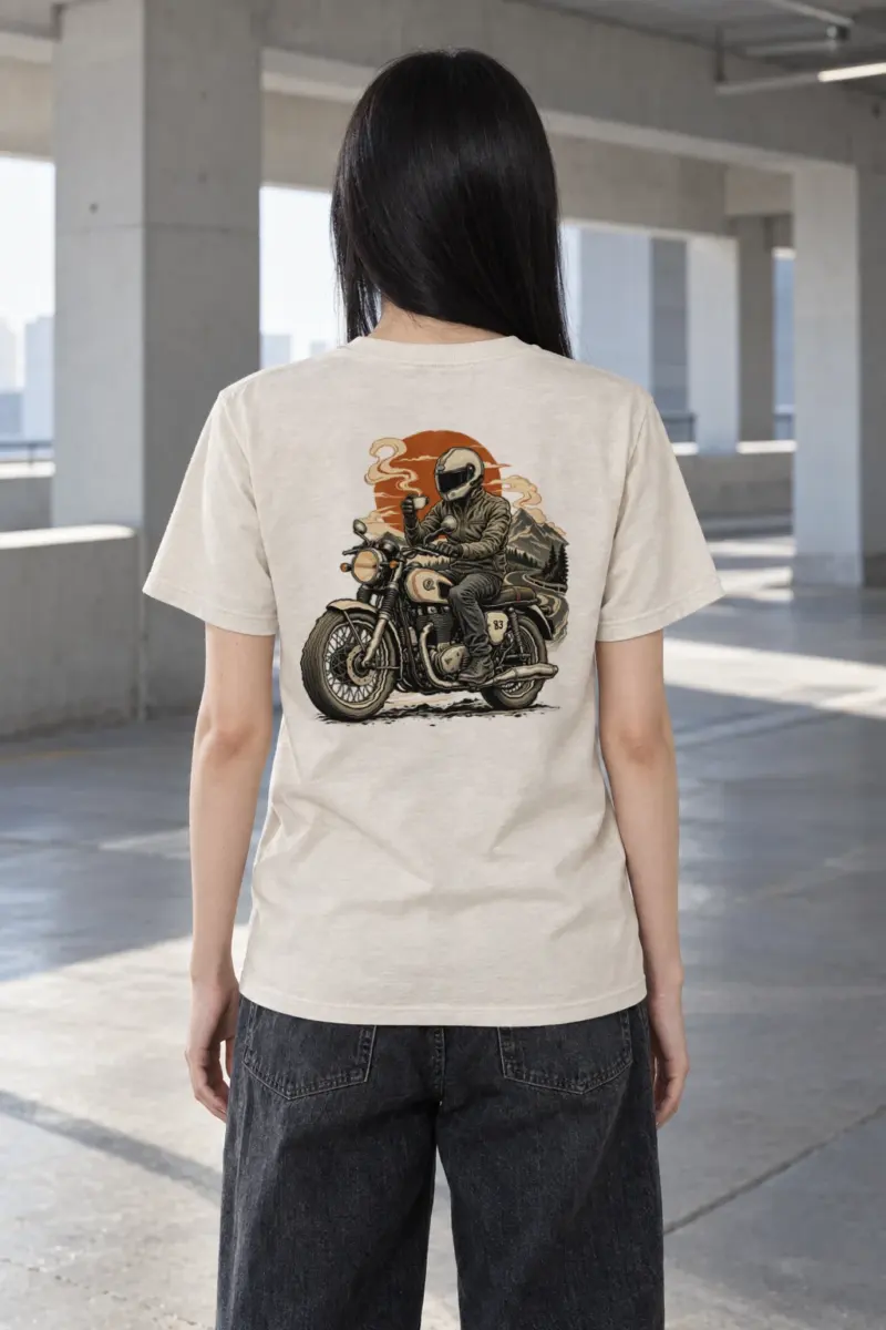"Coffee Run Rider" Heavyweight Unisex Crewneck T-shirt | Gildan 5000