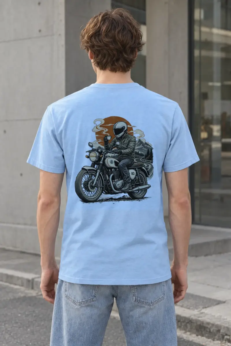 "Coffee Run Rider" Heavyweight Unisex Crewneck T-shirt