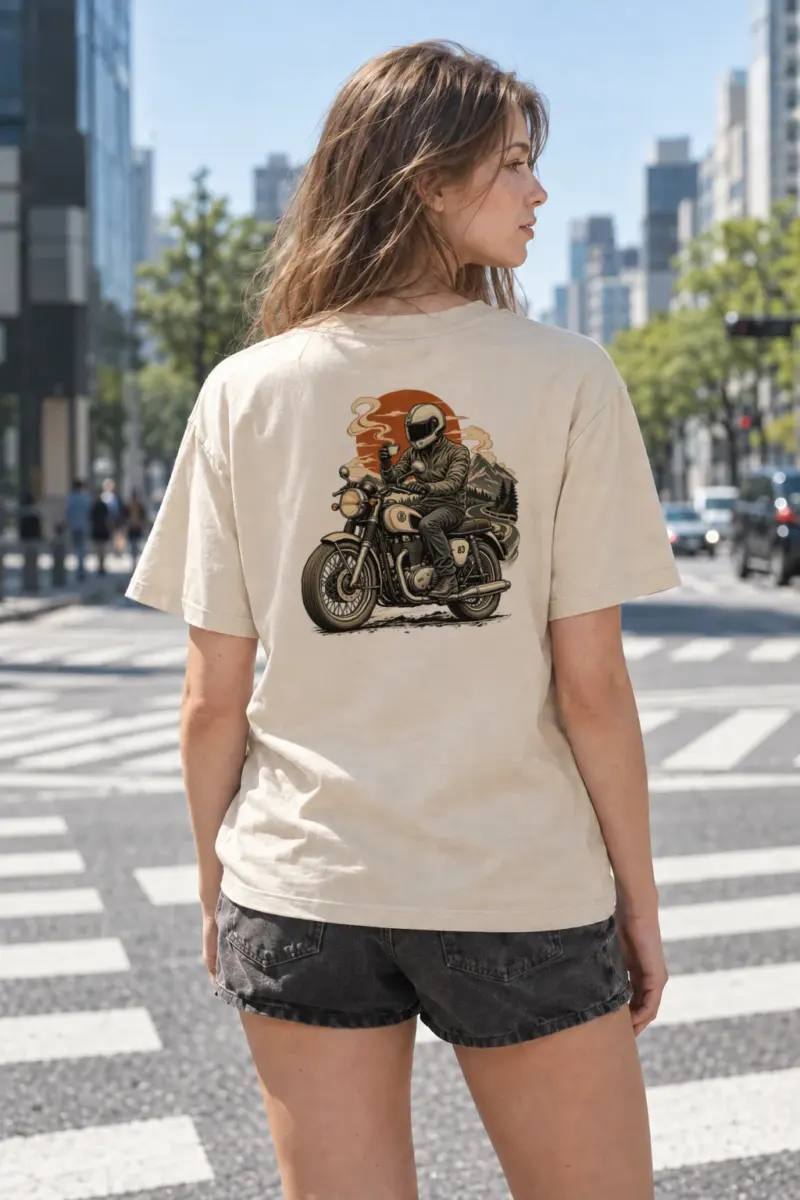 "Coffee Run Rider" Heavyweight Unisex Crewneck T-shirt | Gildan 5000