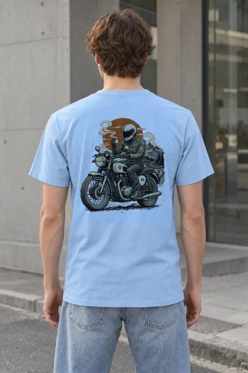 "Coffee Run Rider" Heavyweight Unisex Crewneck T-shirt