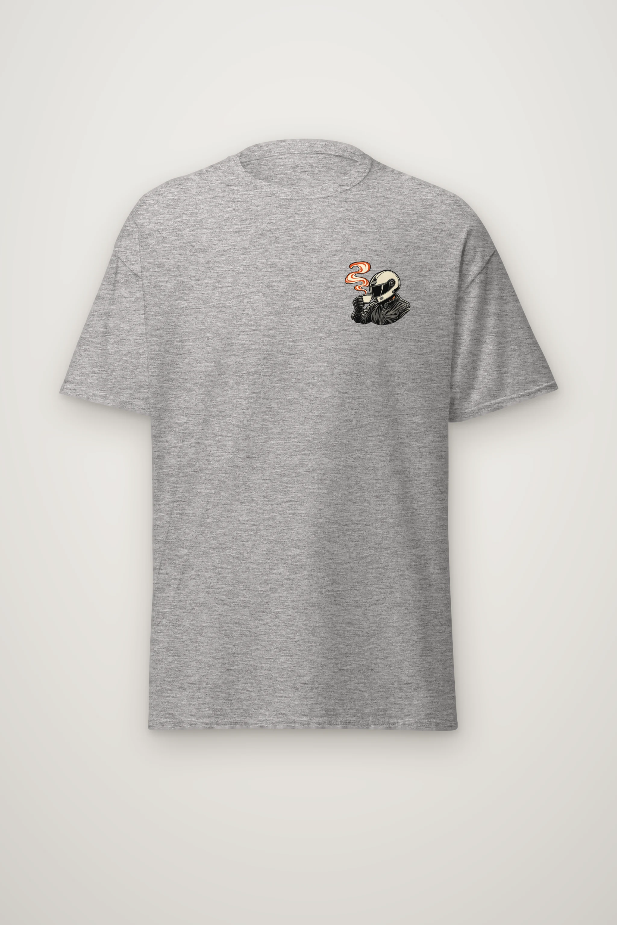 "Coffee Run Rider" Heavyweight Unisex Crewneck T-shirt