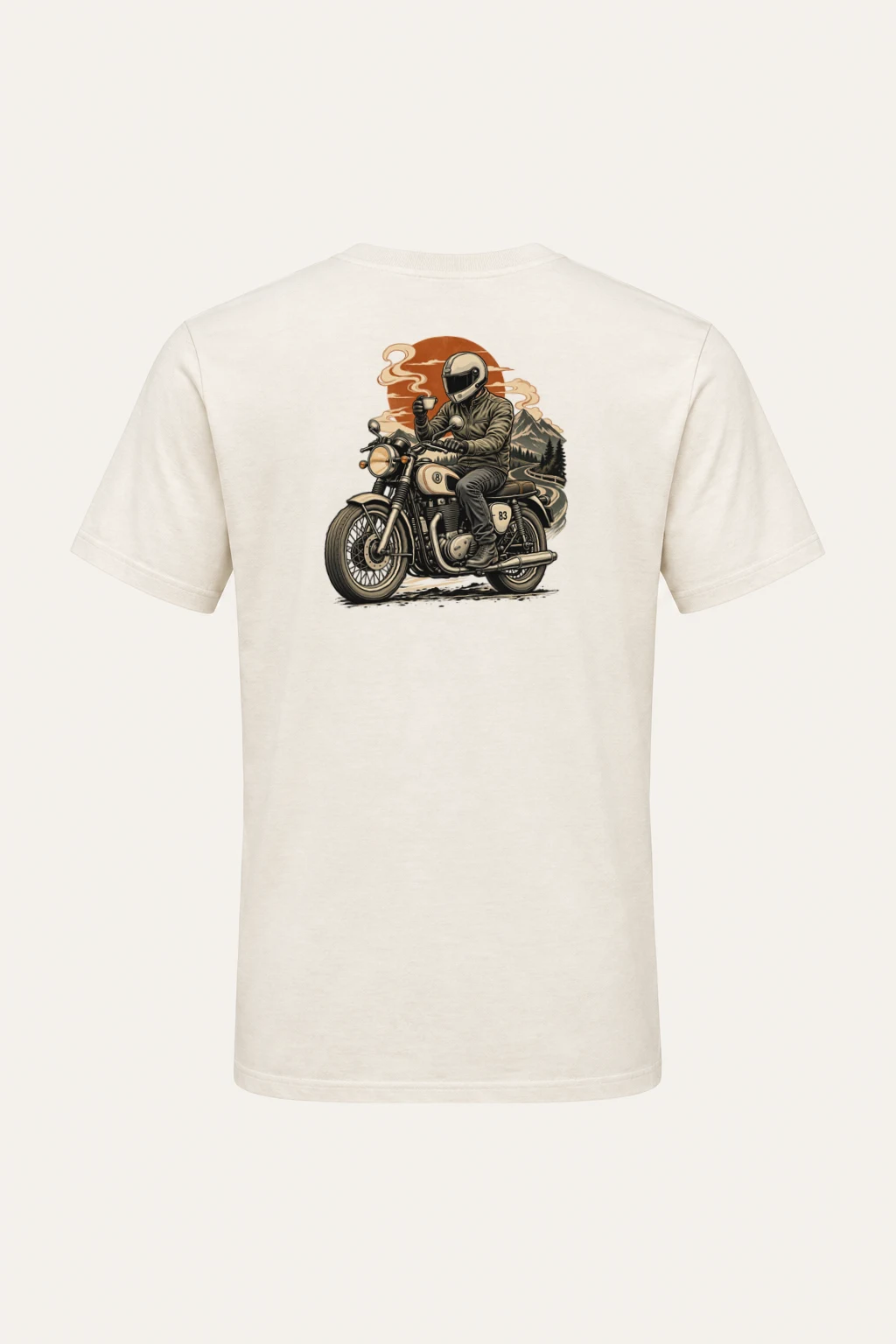 "Coffee Run Rider" Heavyweight Unisex Crewneck T-shirt | Gildan 5000