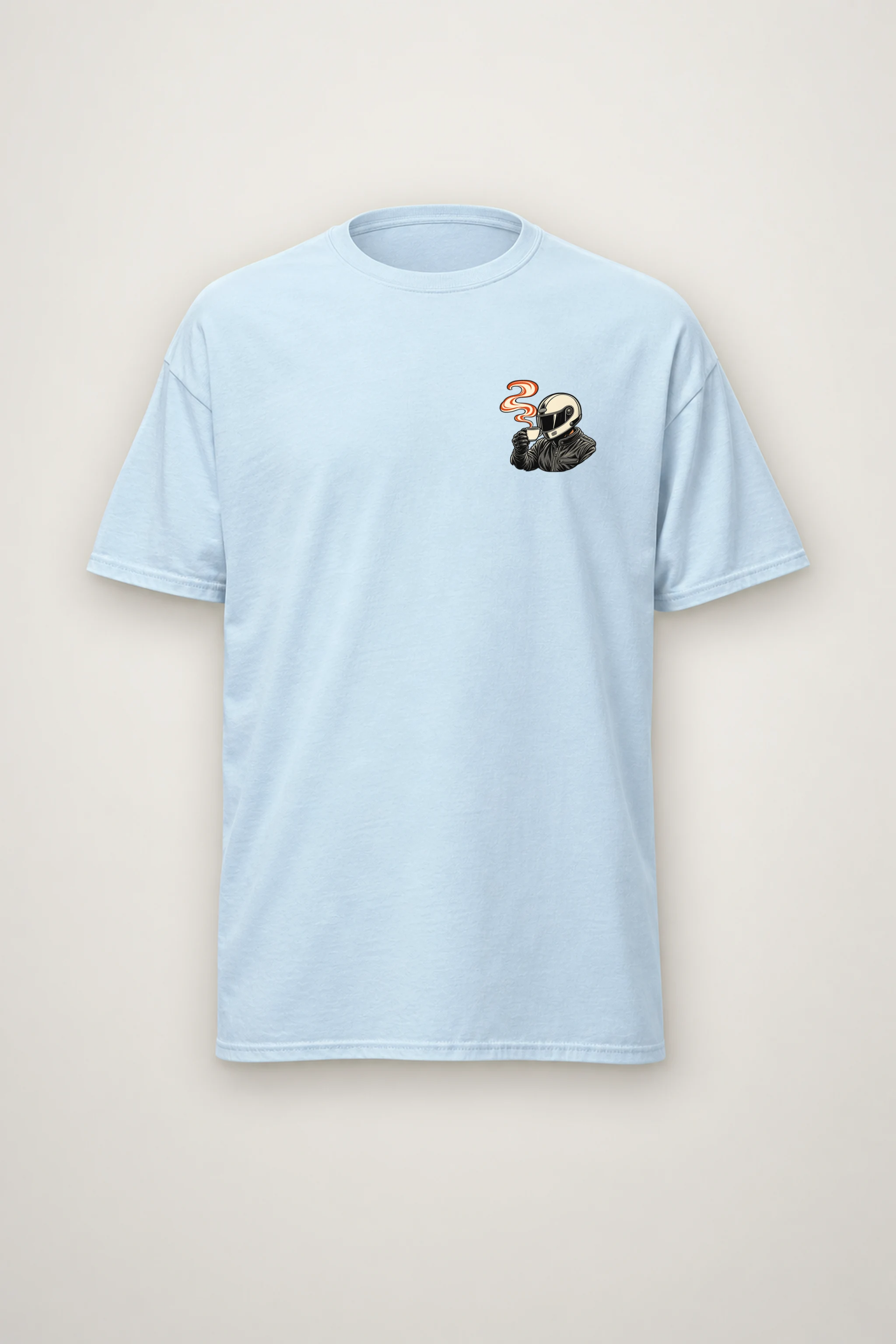 "Coffee Run Rider" Heavyweight Unisex Crewneck T-shirt