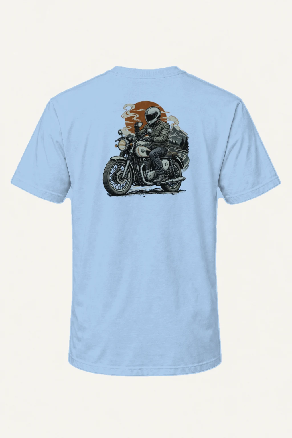 "Coffee Run Rider" Heavyweight Unisex Crewneck T-shirt | Gildan 5000