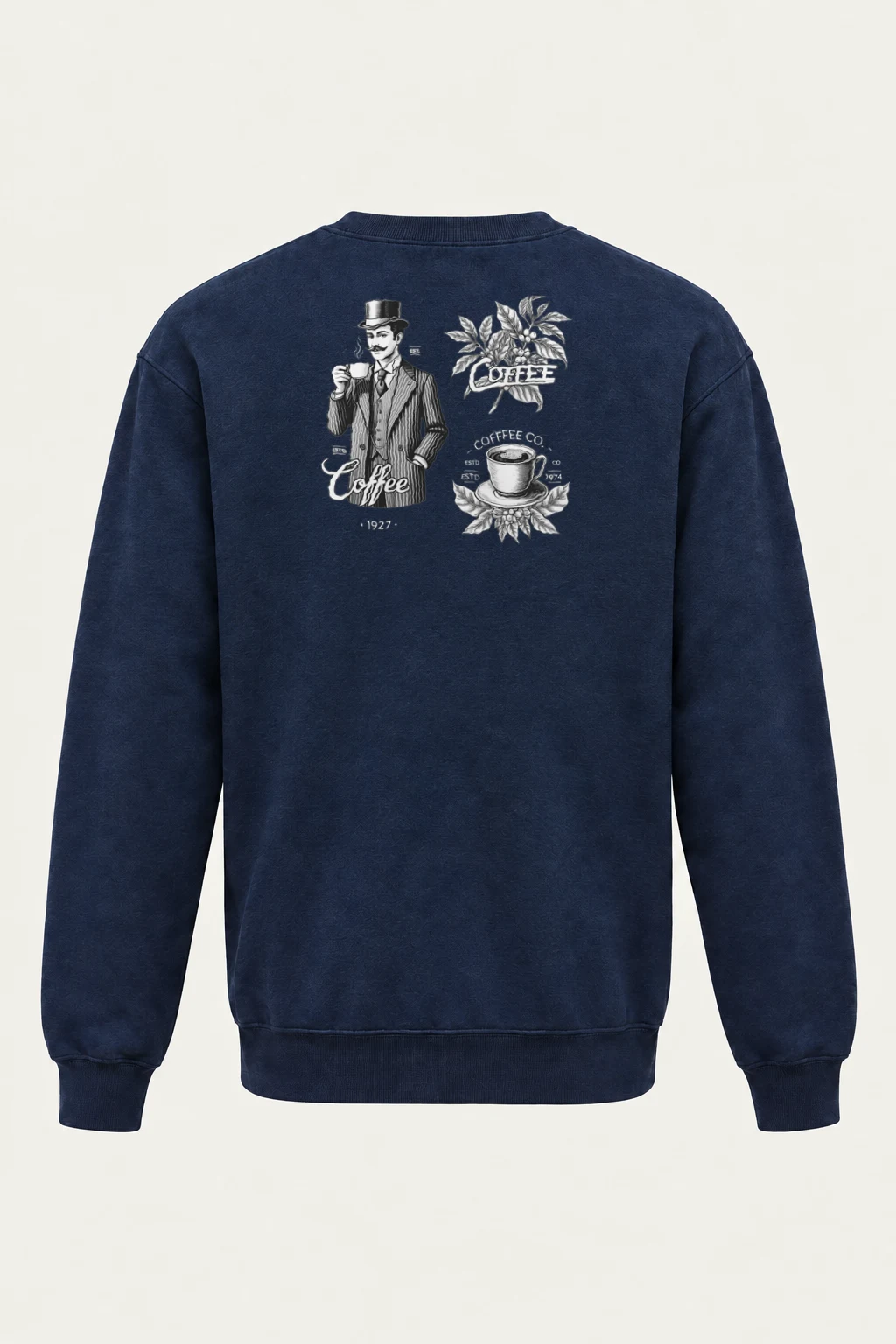 "Coffee Society 1927" Heavy Blend Unisex Crewneck Sweatshirt | Gildan 18000