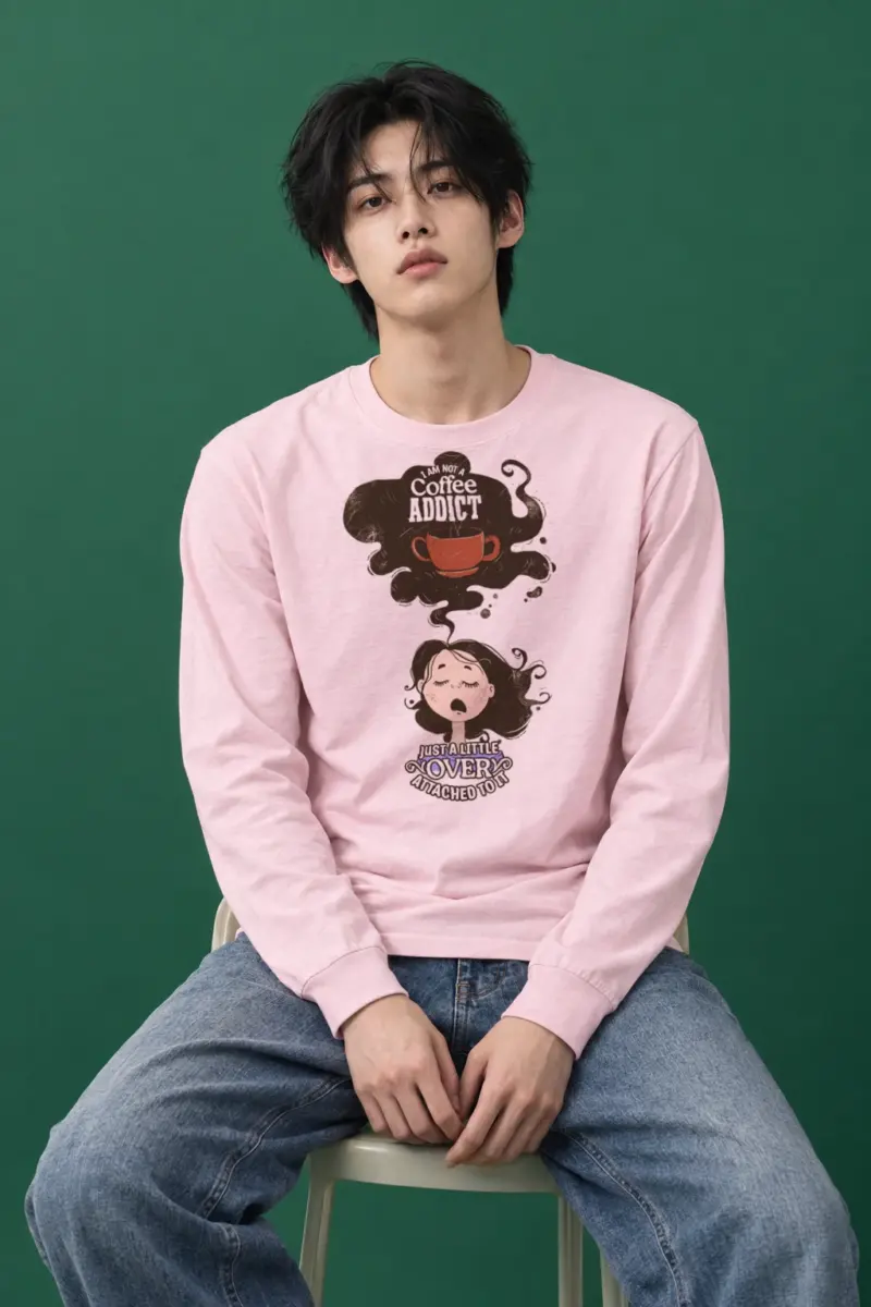 "Coffee Steam Daydream" Unisex Longsleeve T-shirt | Gildan 2400