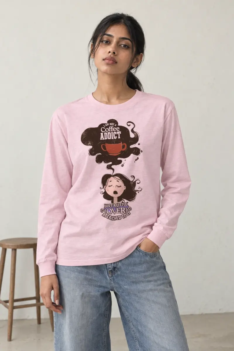 "Coffee Steam Daydream" Unisex Longsleeve T-shirt | Gildan 2400