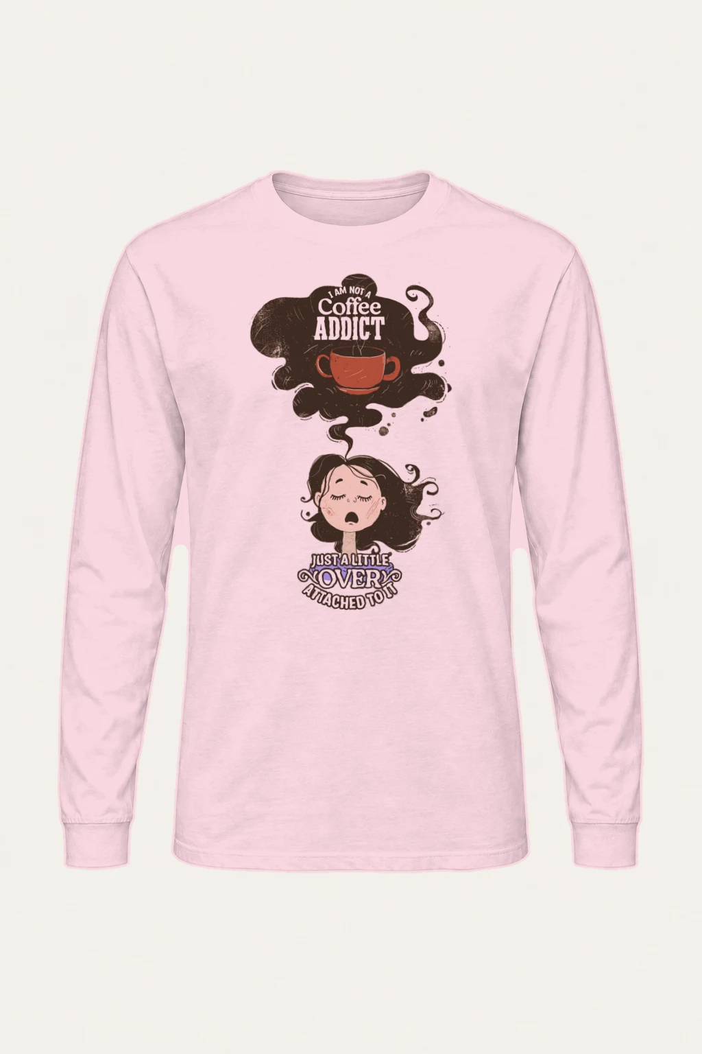 "Coffee Steam Daydream" Unisex Longsleeve T-shirt | Gildan 2400