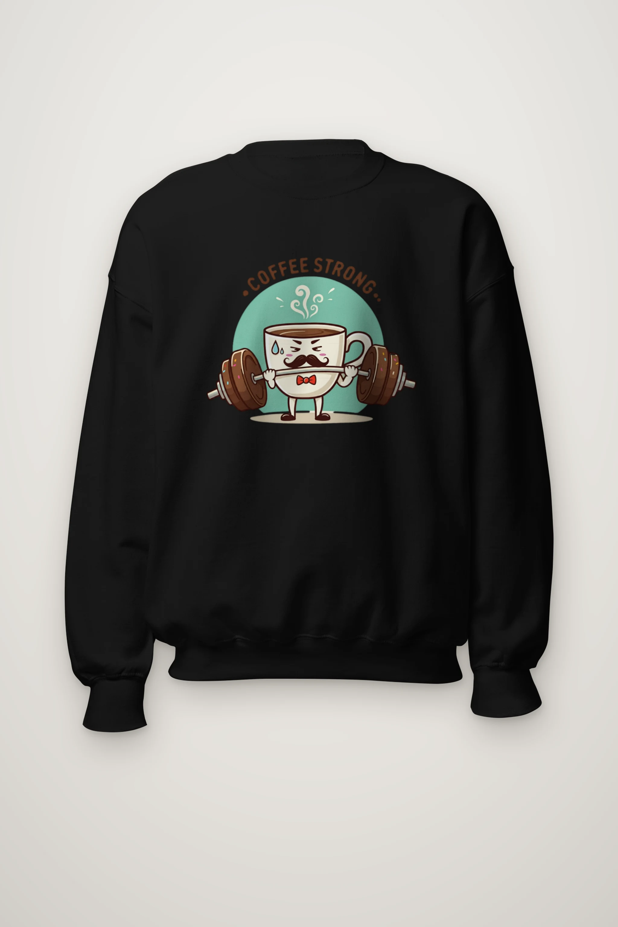 "Coffee Strong" Heavy Blend Unisex Crewneck Sweatshirt