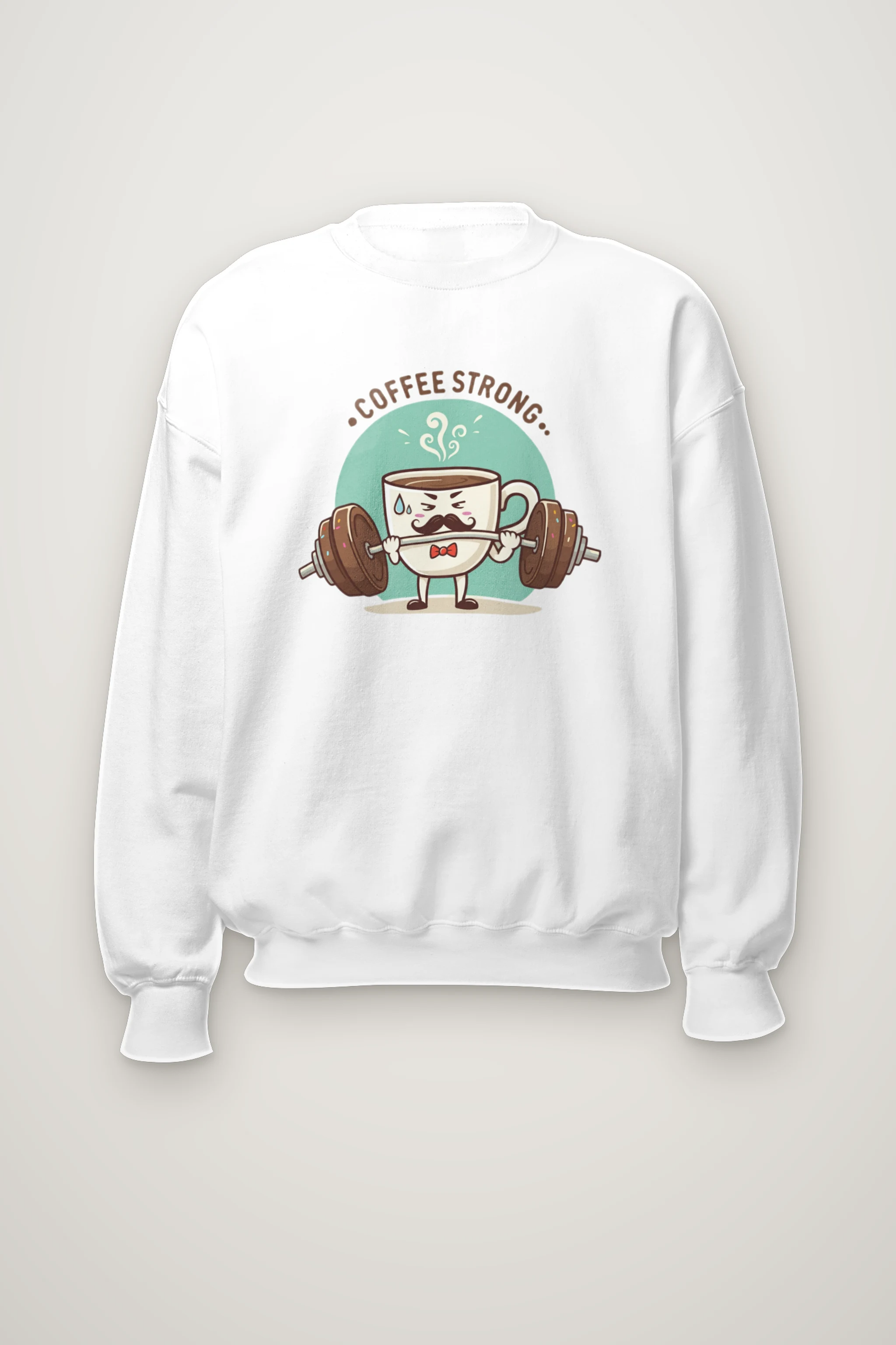 "Coffee Strong" Heavy Blend Unisex Crewneck Sweatshirt