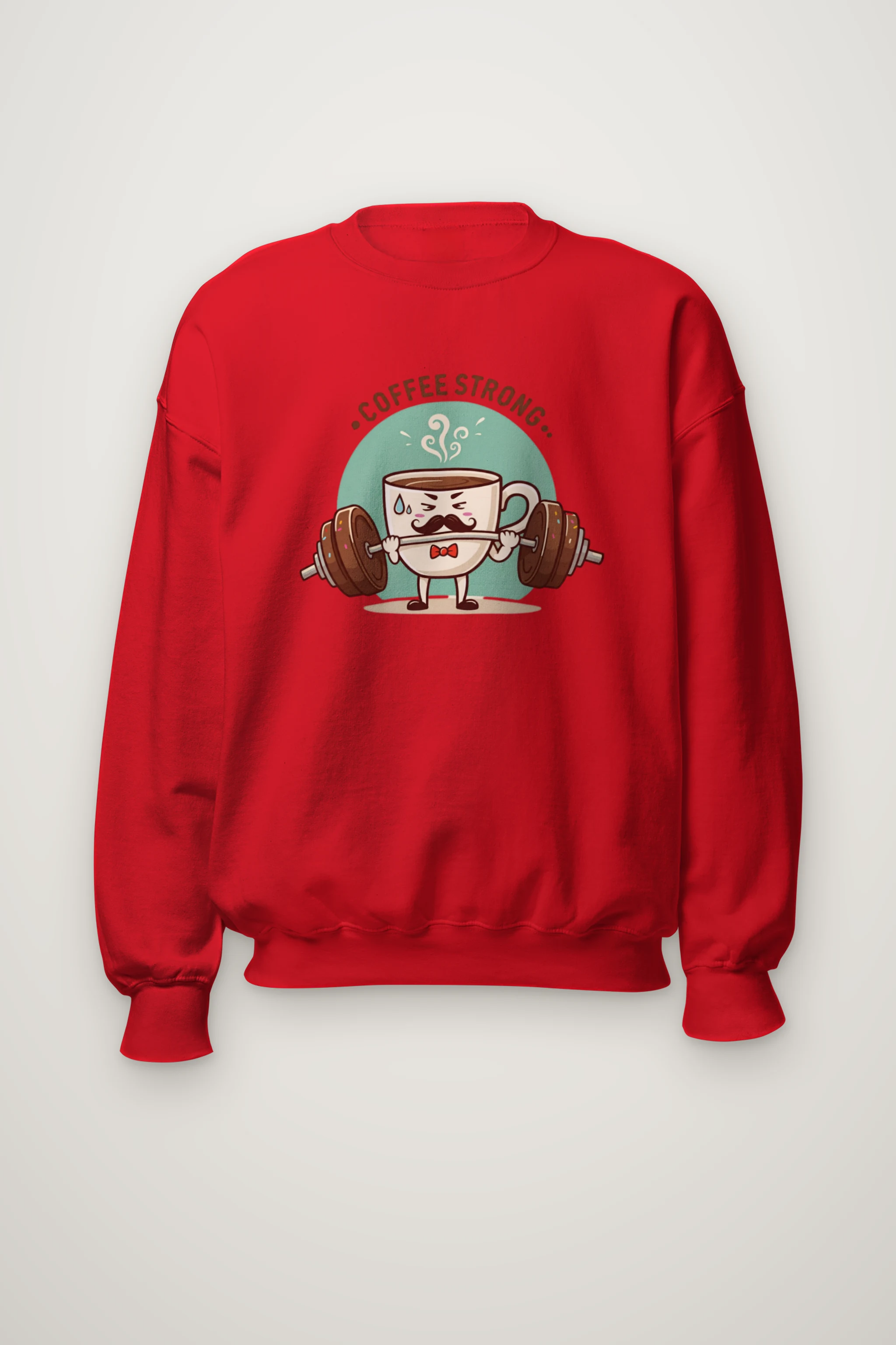 "Coffee Strong" Heavy Blend Unisex Crewneck Sweatshirt