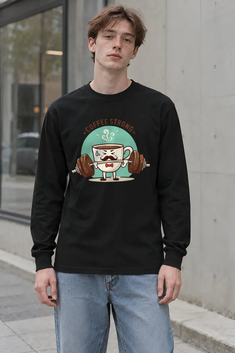 "Coffee Strong" Unisex Longsleeve T-shirt