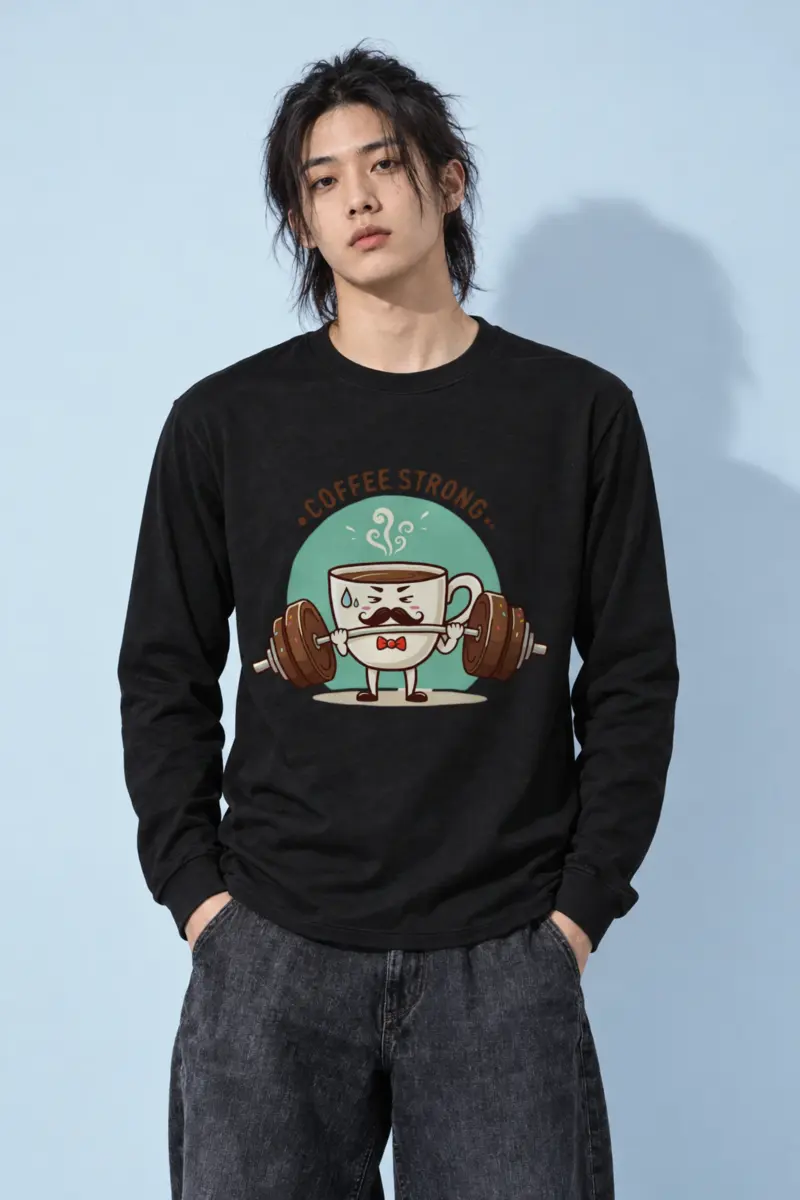 "Coffee Strong" Unisex Longsleeve T-shirt