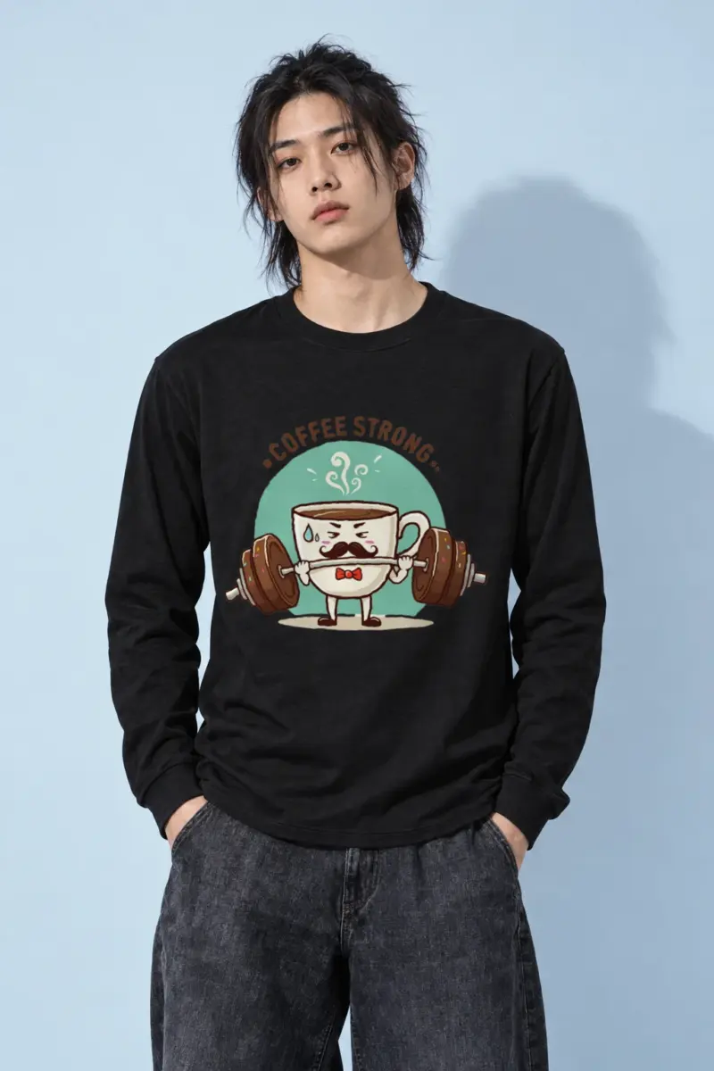 "Coffee Strong" Unisex Longsleeve T-shirt