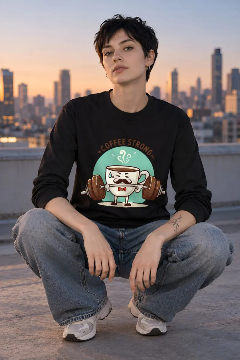 "Coffee Strong" Unisex Longsleeve T-shirt