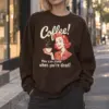 "Coffee When Dead" Heavy Blend Unisex Crewneck Sweatshirt | Gildan 18000