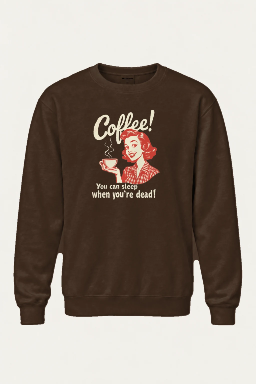 "Coffee When Dead" Heavy Blend Unisex Crewneck Sweatshirt | Gildan 18000