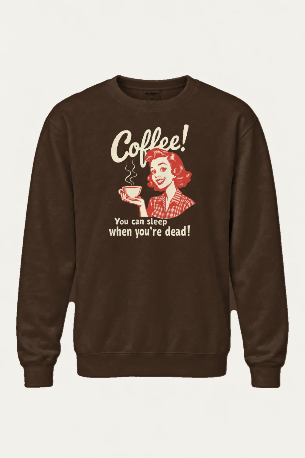 "Coffee When Dead" Heavy Blend Unisex Crewneck Sweatshirt | Gildan 18000