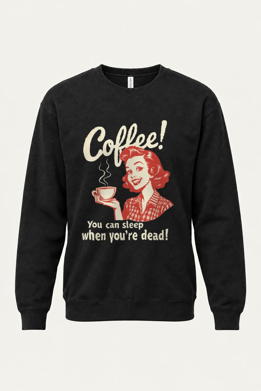 "Coffee When Dead" Heavy Blend Unisex Crewneck Sweatshirt | Gildan 18000