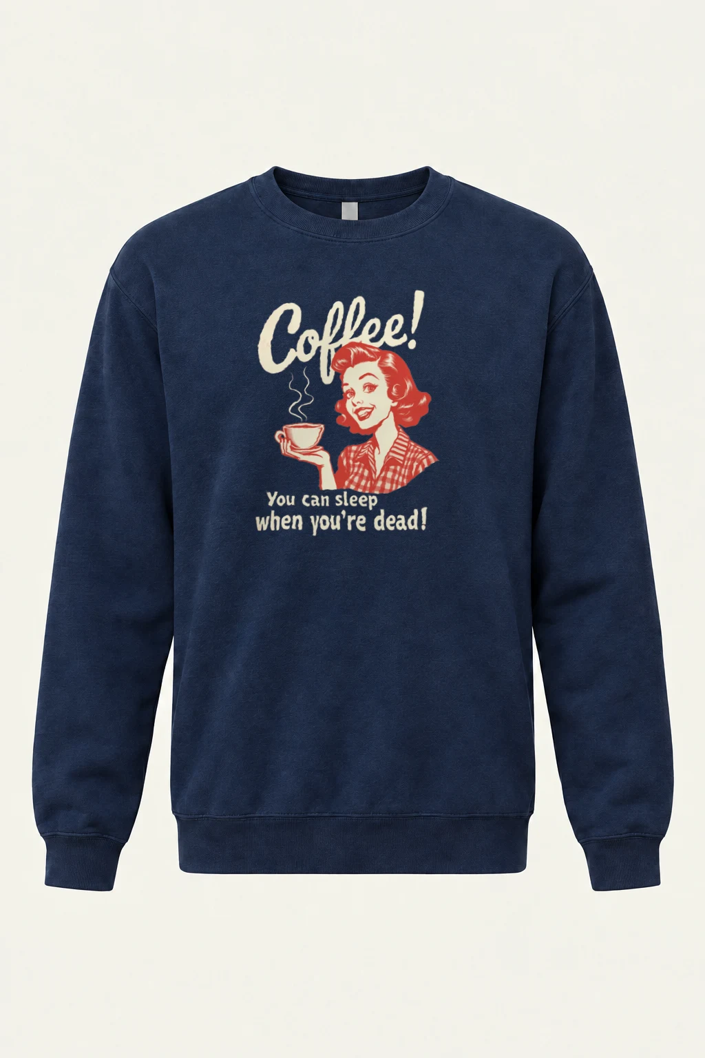 "Coffee When Dead" Heavy Blend Unisex Crewneck Sweatshirt | Gildan 18000